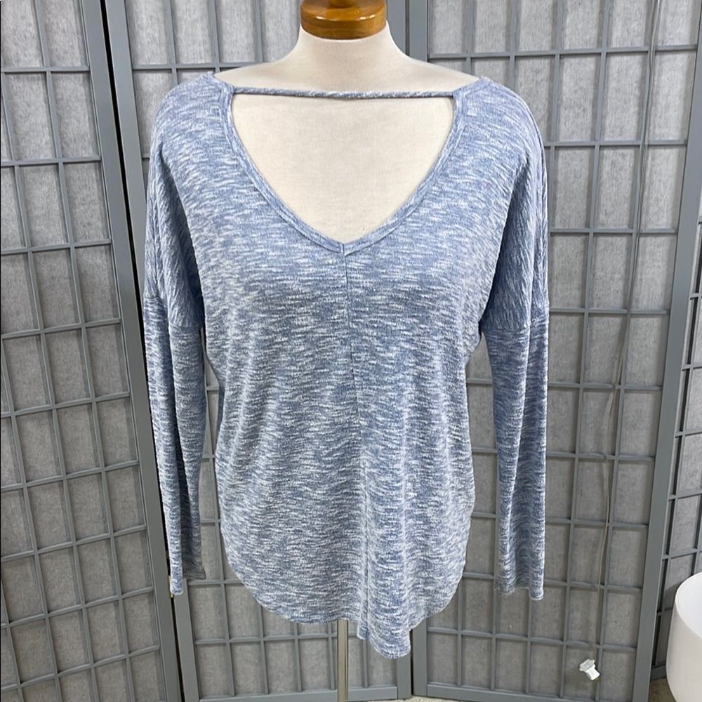 Source Unknown Light Blue Long Sleeve Top, Size Small